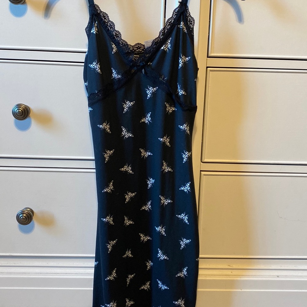 dress by divided. polyester with lace on top and bottom